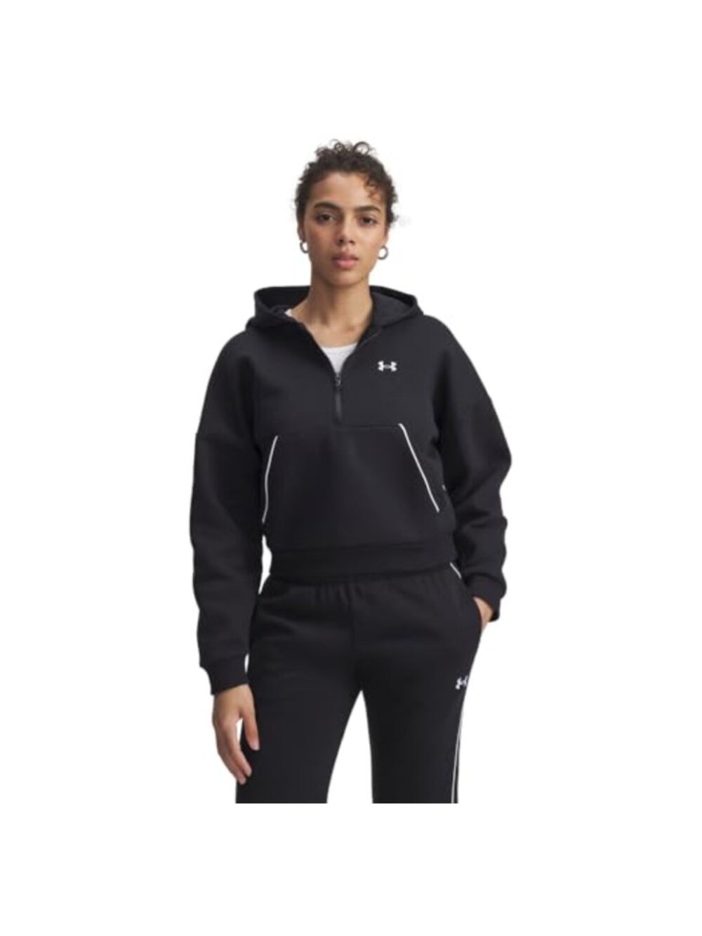 Under Armour Rival Fleece Half Zip Hoodie Sweatshirt Womens